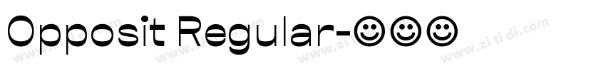 Opposit Regular字体转换
